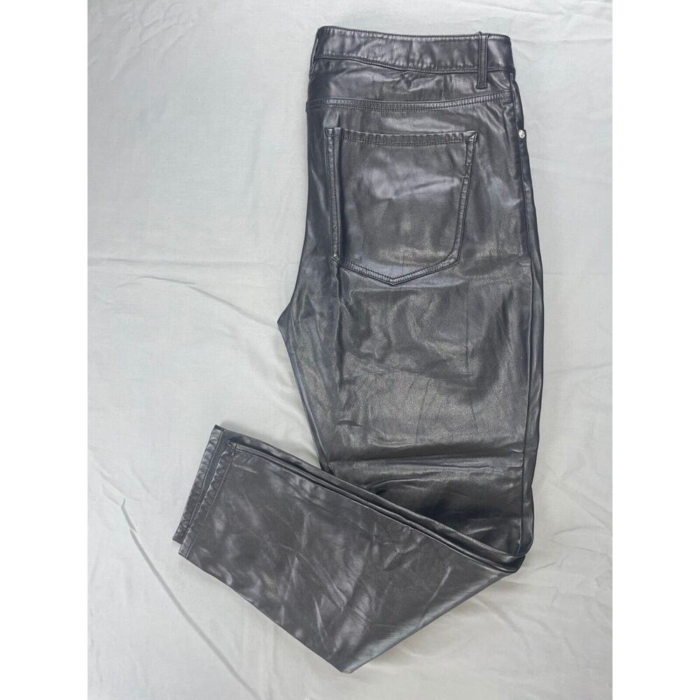 Express Ankle Legging High Rise 5-Pocket Jean Style Faux Leather Pants. 12R, EUC